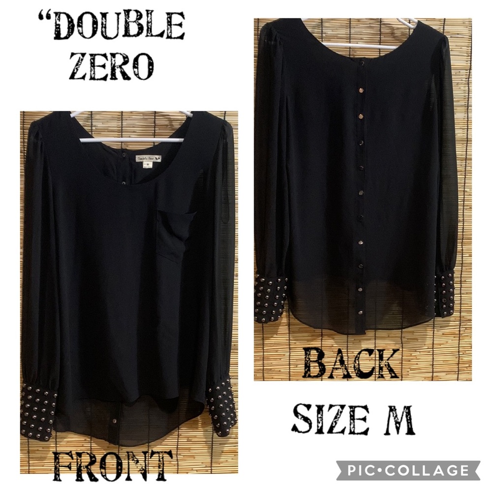 ❌❌❌SOLD❌❌❌DOUBLE ZERO BLOUSE BLACK COLOR SIZE -M-